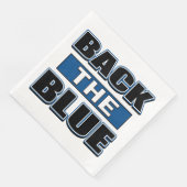 Back the Blue - Ondersteun de politie Servet (Hoek)