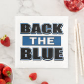 Back the Blue - Ondersteun de politie Servet (Insitu)