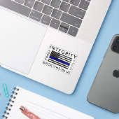 Back the Blue Sticker (Laptop met iPhone)
