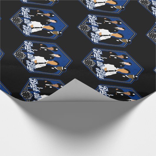 Back the Blue Support Police Officers Cadeaupapier (Hoek)