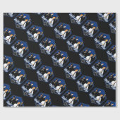 Back the Blue Support Police Officers Cadeaupapier (Vlak)