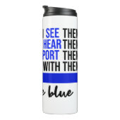 Back the Blue Thermische Tumbler Thermosbeker (Geroteerd rechts)