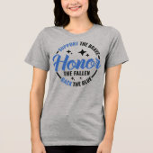 Back the Blue Tri-Blend T-shirt (Voorkant)