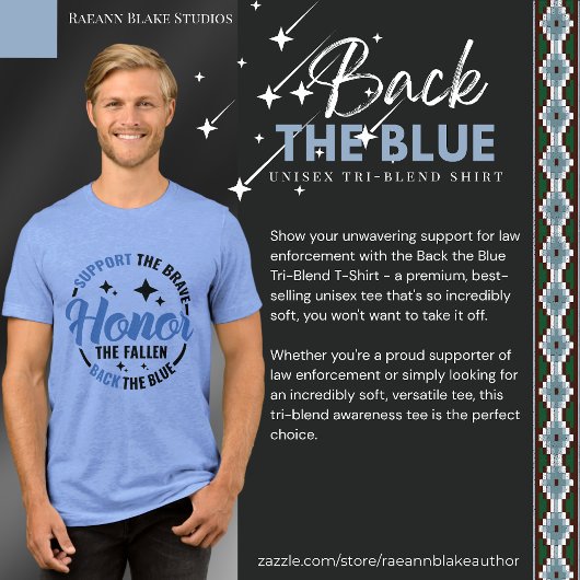 Back the Blue Tri-Blend T-shirt