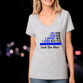 Back the Blue Wet voor Handhaving T-Shirt