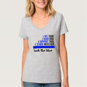 Back the Blue Wet voor Handhaving T-Shirt (Voorkant)