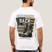 Back the Brave – Veteran Homelessness  T-shirt (Achterkant)