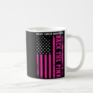 Back The Pink Amerikaanse Vlag Borstkanker Koffiemok