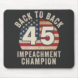 Back to Back Impeachment Champ American Flag Vinta Muismat