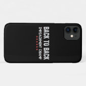 Back to Back Impeachment Champ Case-Mate iPhone Case (Achterkant (horizontaal))