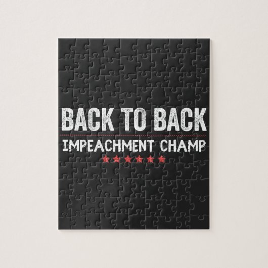 Back to Back Impeachment Champ Legpuzzel (Verticaal)