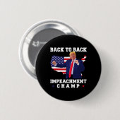 Back To Back Impeachment Kampioen Trump Dans Grapp Ronde Button 5,7 Cm (Voorkant /achterkant)