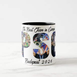 Back To Back Kampioenen Gepersonaliseerde Paris PS Tweekleurige Koffiemok