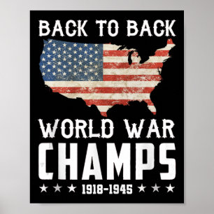 Back to Back Onverslagen World War Champs - 4e van Poster
