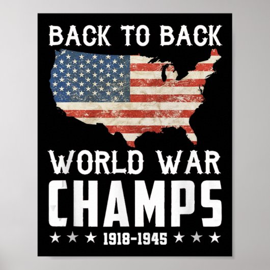 Back to Back Onverslagen World War Champs - 4e van Poster (Voorkant)