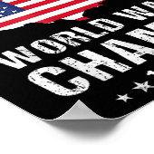 Back to Back Onverslagen World War Champs American Poster (Hoek)
