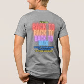 Back to back to back to back Best Of WinnerT-Shirt Tri-Blend Shirt (Achterkant)
