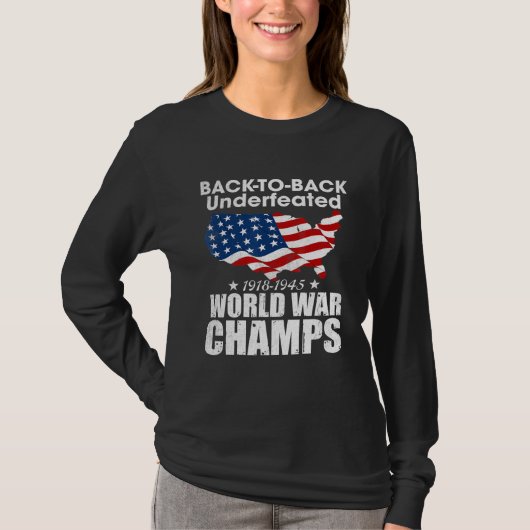 Back-to-back-unmanaged-World-War-Champs T-shirt (Voorkant)