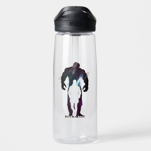 Back to Back | Waterfles 750ml (Achterkant)