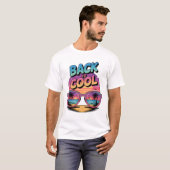 Back to Cool Retro Sunset Design – 80’s Inspired  T-shirt (Voorkant volledig)