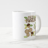 Back to Nature with Tree and Acorns Grote Koffiekop (Voorkant rechts)