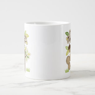 Back to Nature with Tree and Acorns Grote Koffiekop