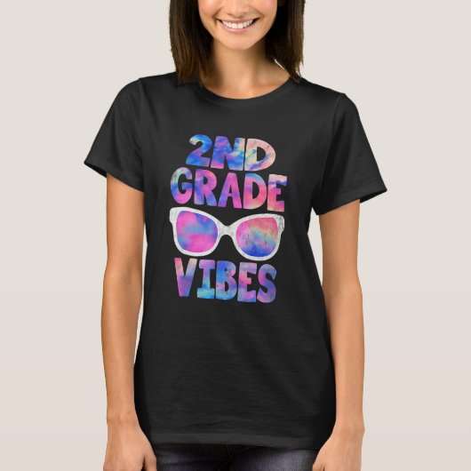 Back To School 2nd Grade Vibes  First Day Teacher T-shirt (Voorkant)