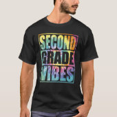 Back To School 2nd Grade Vibes Second Grade Teache T-shirt (Voorkant)