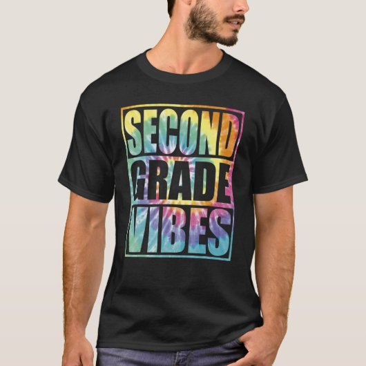 Back To School 2nd Grade Vibes Second Grade Teache T-shirt (Voorkant)