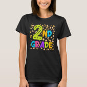 Back To School 2nd Second Grade Teacher Student Ki T-shirt (Voorkant)