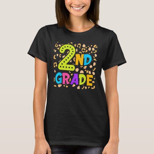 Back To School 2nd Second Grade Teacher Student Ki T-shirt (Voorkant)