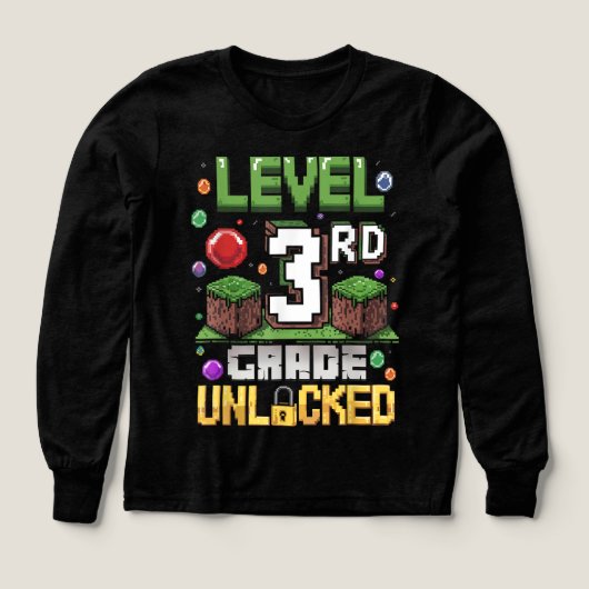 Back to School 3rd Grade Boys Gamer  (Voorkant)