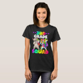 Back To School 3rd Grade Squad Dabbing Unicorn She T-shirt (Voorkant volledig)