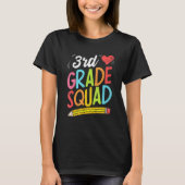 Back To School 3rd Grade Squad Third Grade Teacher T-shirt (Voorkant)