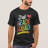 Back To School 3rd Grade Squad Third Grade Teacher T-shirt (Voorkant)