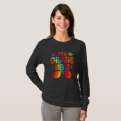 Back To School 4th Grade Vibes First Day Teacher T-shirt (Voorkant volledig)