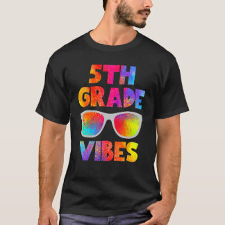 Back To School 5th Grade Vibes Kids Teacher Studen T-shirt
