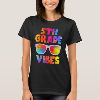 Back To School 5th Grade Vibes Kids Teacher Studen T-shirt