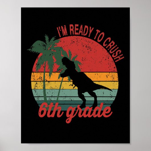 Back To School 6th Grade 1 Poster (Voorkant)