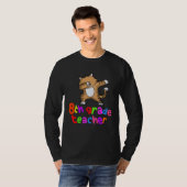 Back to School  8th Grade Teacher Dabbing Cat Dab T-shirt (Voorkant volledig)