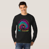 Back To School Art Teacher First Day Tie Dye Rainb T-shirt (Voorkant volledig)