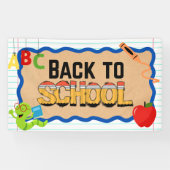 Back to School Banners Signs School Event Poster (Horizontaal)