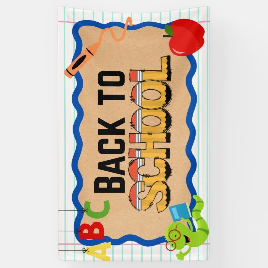 Back to School Banners Signs School Event Poster (Verticaal)