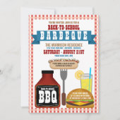 Back to School Barbeque Party Kaart (Voorkant)