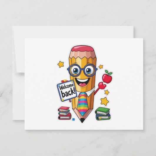 Back to School Bash Invitation Kaart (Voorkant)