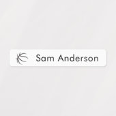 Back to School Basketball Kids Name Labels (Design 2)