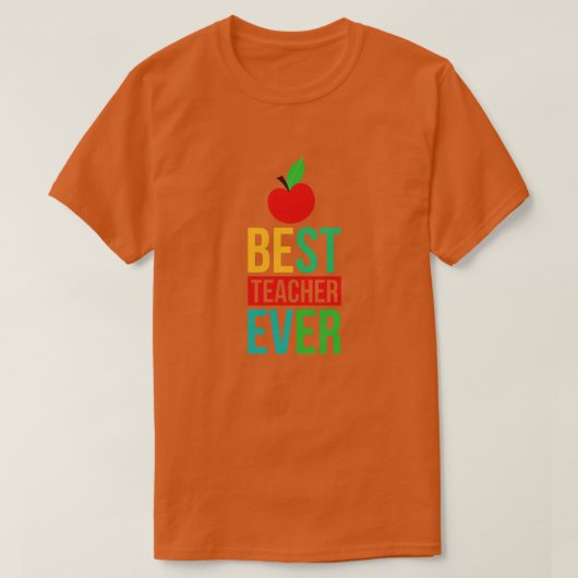 Back to school-best teacher ever-01 t-shirt (Design voorkant)