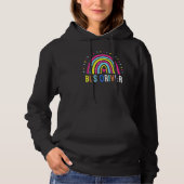Back To School Boho Rainbow Bus Driver First Day O Hoodie (Voorkant)