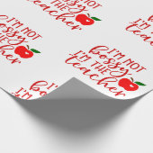 back to school bossy teacher cadeaupapier (Hoek)