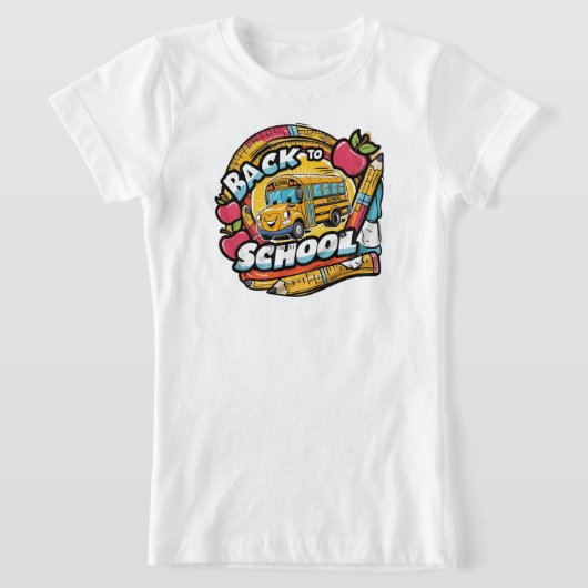 Back to School  – Bright & Fun Design T-shirt (Laagn)